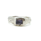 AMETHYSTE SIGNET SILVER T59